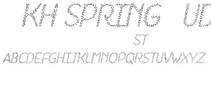HKH Spring Buds Italic  Italic font